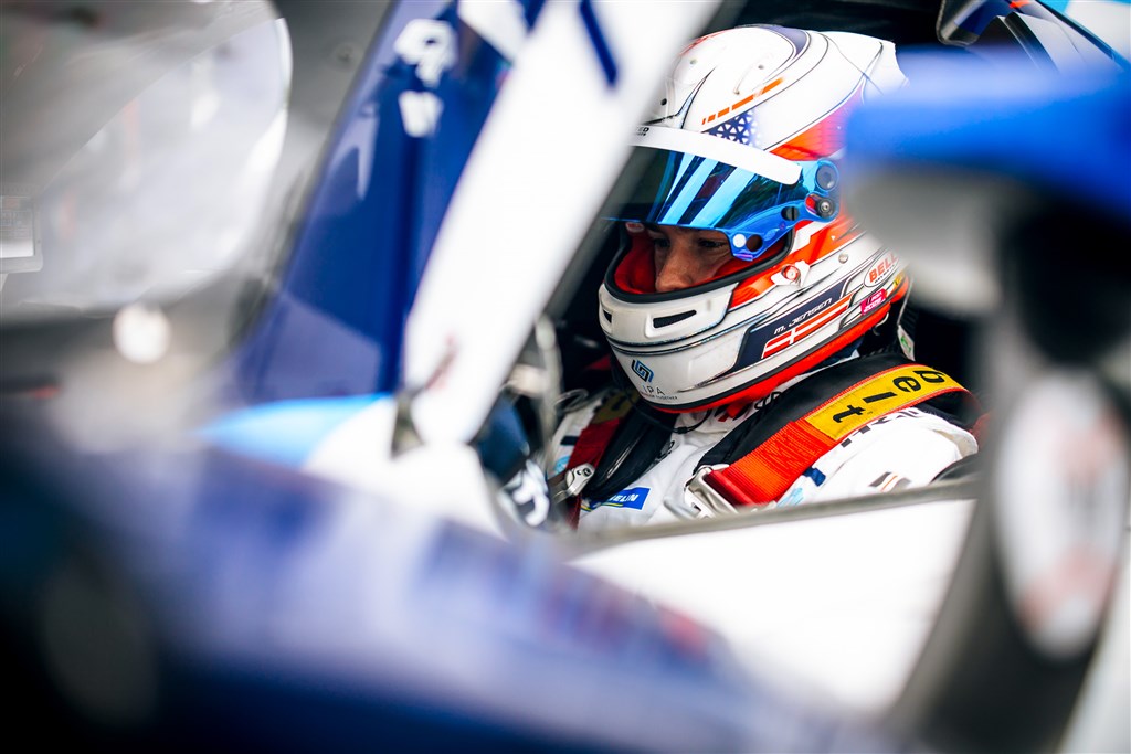 Straf kostede Mikkel Jensen IMSA-podie på Road America.
(Foto: United Autosports)